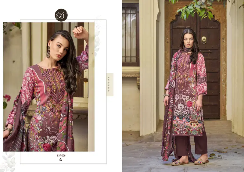 Riwayat Vol 11 by Belliza Rayon Digital Printed Dress Material Suppliers In India
